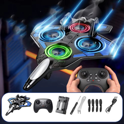 EPP Foam Remote Control Foam Fighter Gravity Sensing 2.4G Stunt Four Motor Helicopter Portable Rechargeable RC Hobby Jet Plane