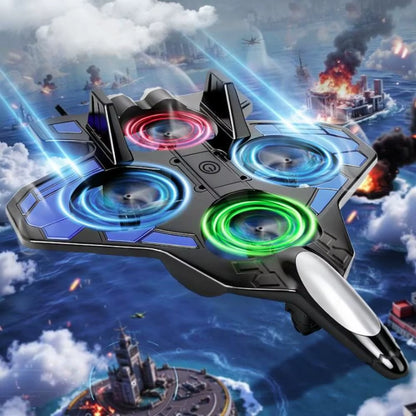 EPP Foam Remote Control Foam Fighter Gravity Sensing 2.4G Stunt Four Motor Helicopter Portable Rechargeable RC Hobby Jet Plane