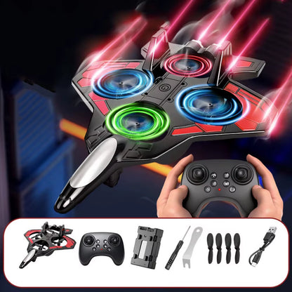 EPP Foam Remote Control Foam Fighter Gravity Sensing 2.4G Stunt Four Motor Helicopter Portable Rechargeable RC Hobby Jet Plane